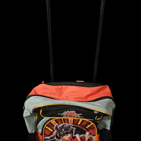Bakugan Battle Brawlers Rolling Backpack 16" Boys School Book Bag Nintendo - Picture 5 of 8